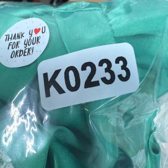 Free People Cooper Maxi Dress Size 10 Green Satin and Lace Short Sleeved - Picture 10 of 10